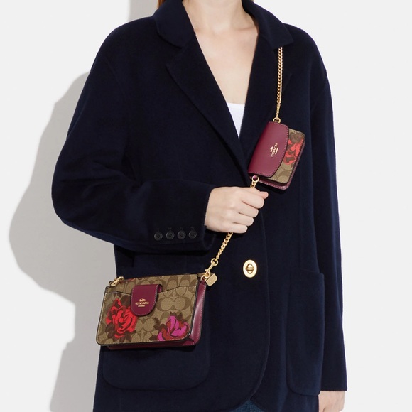 SOLD ❤️🌸Coach Jumbo Floral Crossbody🌸❤️ - Picture 4 of 5